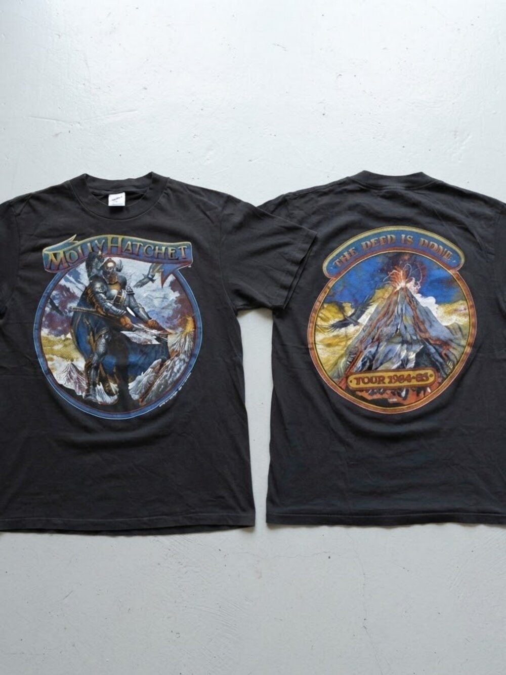 Vintage 1984 Molly Hatchet The Deed Is Done Tour T-Shirt